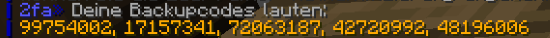 2FA Backup-Codes